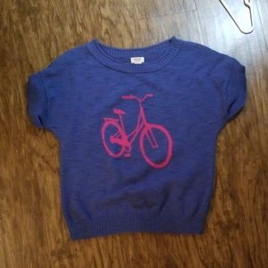 Bicycle sweater - cotton blend, small